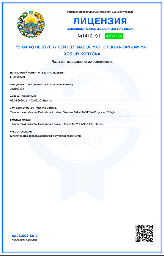 Лицензия страница 1